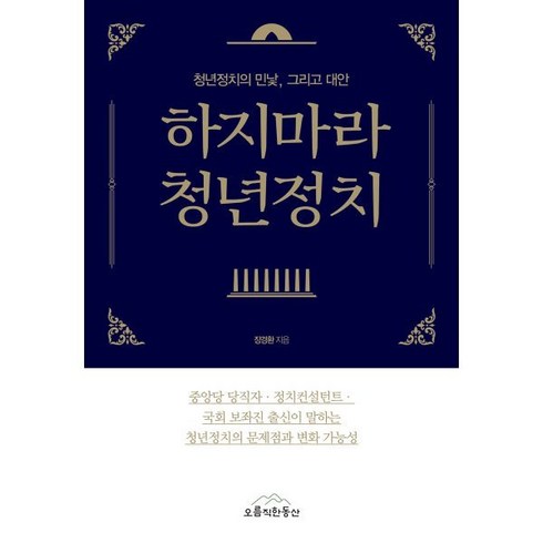 하지마라 청년정치 : 청년정치의 민낯 그리고 대안, 오름직한동산, 장경환 저