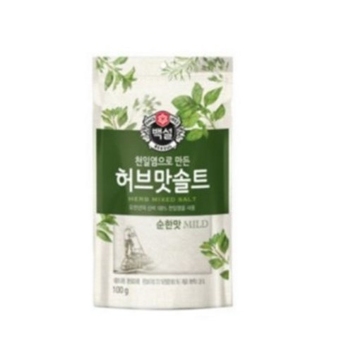 CJ 백설 허브맛솔트(순한맛)100g, 100g, 10개