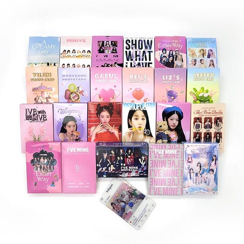아이브 포카 IVE 장원영 안유진 이서 가을 레이 리즈 포토카드 굿즈 55장, 장원영퍼플