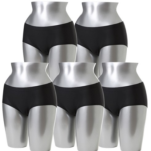 2023년 가성비 최고 심리스 데일리 삼각팬티 - 캐리루시 쿨매쉬 누드 심리스 삼각팬티 5p