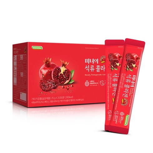 2023년 가성비 최고 미녀의 석류콜라겐 - 로지나 유지인 미녀의 석류 콜라겐 4박스(100포), 625g, 4개