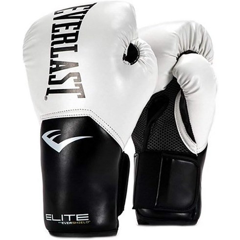 미국 직배송 위닝글러브 복싱 Everlast Elite 프로 스타일 트레이닝 장갑 화이트 12온스, 1개