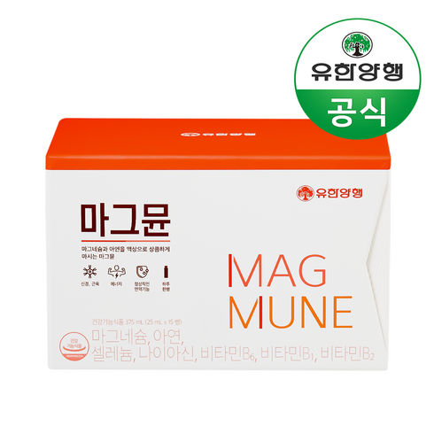 유한양행 마그뮨 마시는 마그네슘 종합 영양제 15p, 25ml, 1개