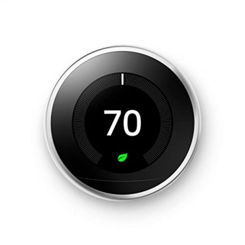 구글네스트온도조절기 - 구글 네스트 3세대 온도조절기 써모스탯 온도센서 Nest Thermostat 3rd, Polished Steel, 1개