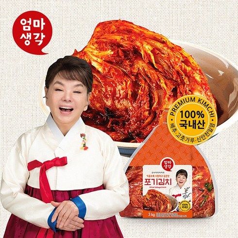 자연맛남 김수미의 엄마생각 [더프리미엄] 포기김치 7kg, 1개