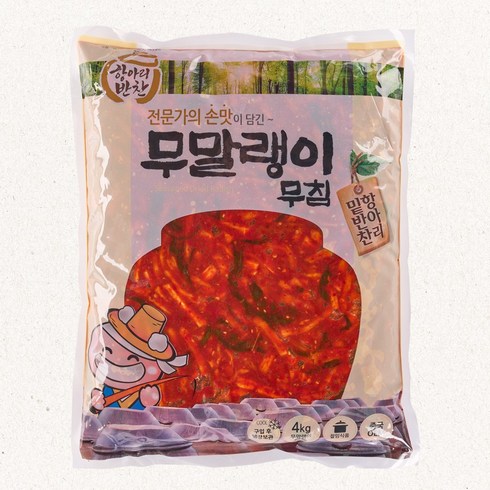 항아리반찬 - 케이와이식품 항아리반찬 무말랭이무침 4kg x 4개(1박스), 4개