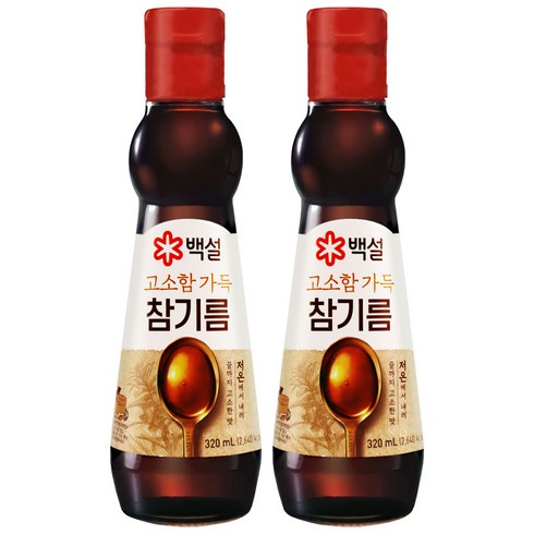 백설참기름 - 백설 진한참기름, 320ml, 2개