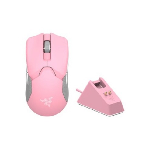 레이저 Viper Ultimate 마우스 + 충전독 세트 RC30-030501, QUARTZ PINK