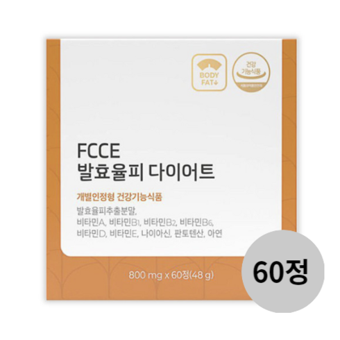 FCCE 발효율피 다이어트 48g, 60정, 1개