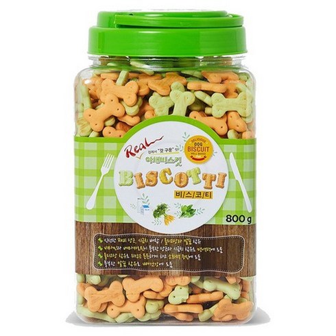 비스코티 애견비스켓, 야채, 800g, 2개