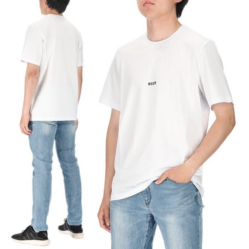 [MSGM] 로고 2000MM500 200002 01 남성 반팔티셔츠