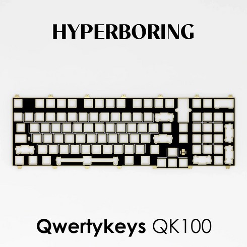 qk100 - 키보드트레이 키보드받침대 컴퓨터거치대 호환 Qwertykeys QK100 플레이트 PC P, 4)Chrome plated Brass