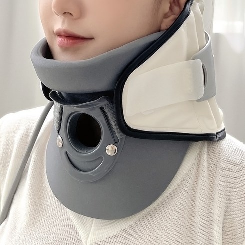 큐어랩 거북목 교정기 견인치료기 경추견인기 목디스크 보호대, 1개