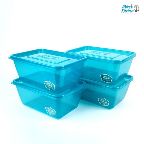미라네주방 반찬통 야채보관 신선용기 미라클통 2200ml 4개묶음, 단품없음, 선택완료
