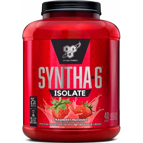 신타6아이솔레이트 - 비에스엔 신타-6 아이솔레이트 프로틴 파우더 드링크 믹스 단백질 보충제, 1.82kg, 1개
