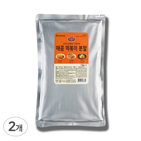 떡볶이분말소스 - 쉐프원 매콤 떡볶이 분말, 1kg, 2개