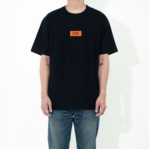 오아이비 - OIB 박스로고 티셔츠 box logo Tee black by 오아이비