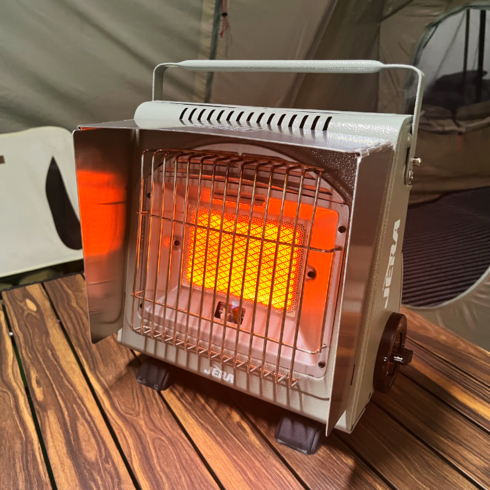 2023년 가성비 최고 캠핑히터캠핑난로알파카 - 제라 휴대용 가스난로 가스히터 캠핑난로, JB-901