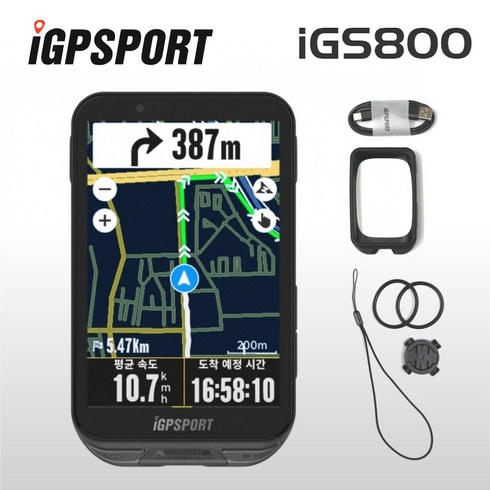 iGPSPORT iGS 800 풀컬러 3.5인치 터치 스크린 GPS 자전거 속도계, 1개