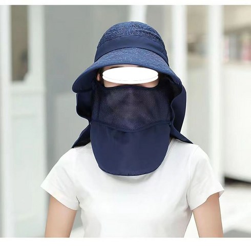 자외선차단 모자 얼굴 햇빛가리개 여성 등산 농사 밭일 그늘막 챙모자