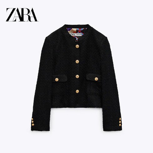 2023년 가성비 최고 자라 - 자라 ZARA 여사 라이닝 스트럭처 트위드 자켓 9276833+사은품 진주핀