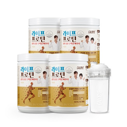 칼로바이 라이프 프로틴 280g x 4p + 쉐이커 세트, 1세트