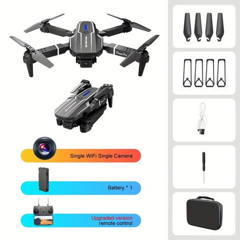 미니드론 카메라드론 E88 쿼드콥터 UAV 드론: 고도 유지 원키 시작 듀얼 HD 카메라 자동 캡처 중력 감지 LED 조명. 초보자 남성 선물 및 청 용품에 딱 맞는 가장 저렴한, 블랙(HD 카메라 + 원버튼 시작)