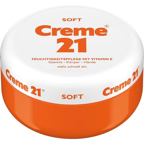 독일 Creme 21 소프트 크림 비타민E 보습 크림 250ml, 1개