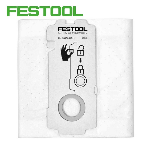 FESTOOL 페스툴 필터백 SC-FIS-CT MINI/MIDI-2/5 204308, 1대