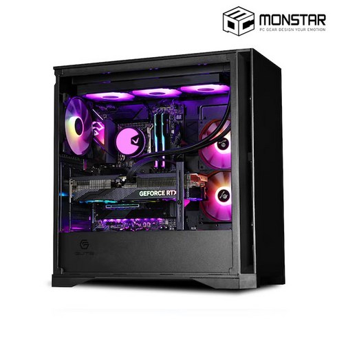 몬스타가츠컴퓨터케이스x840e블랙 - 몬스타 가츠 X840E PC케이스 (블랙)