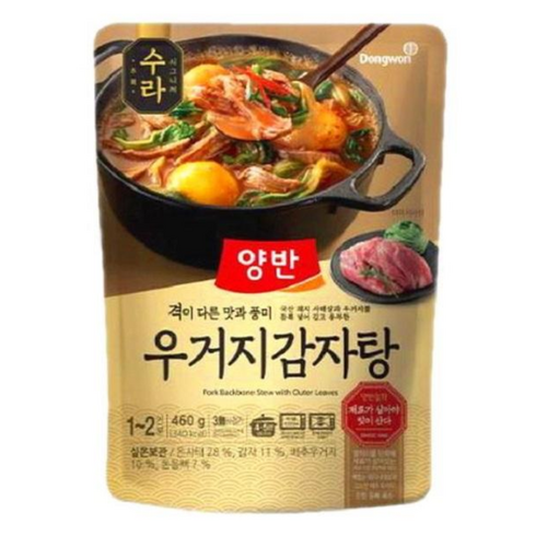 양반 수라 우거지감자탕, 460g, 2개