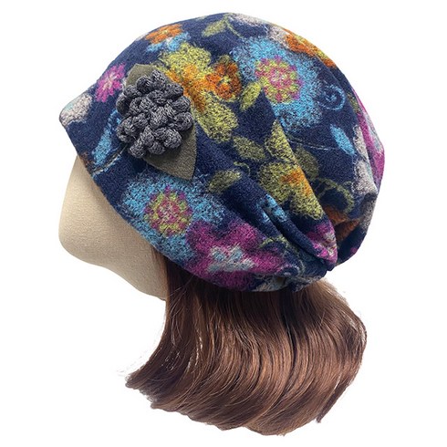 2023년 가성비 최고 50대엄마선물 - 엄마짱 MDF_8374_꽃잎벽화 기모두건 / 단풍구경모자두건 가을겨울 예쁜엄마두건 엄마선물모자 할머니모자외출모자가을겨울 헤어두건 설날선물 50대여성 생활복 설날선물