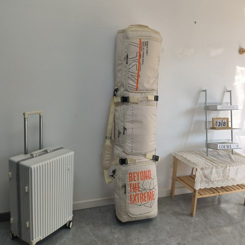 2023년 가성비 최고 스노우보드휠백 - 홀로그램 보드휠백 캐리어 비행용 여행용 스노보드 스키 가방, 카키 문자