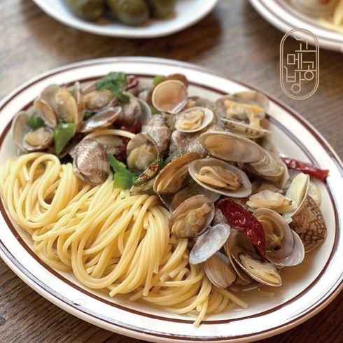 [고메공방] 바지락술찜파스타 1kg X 1팩 / 2인분, 1개