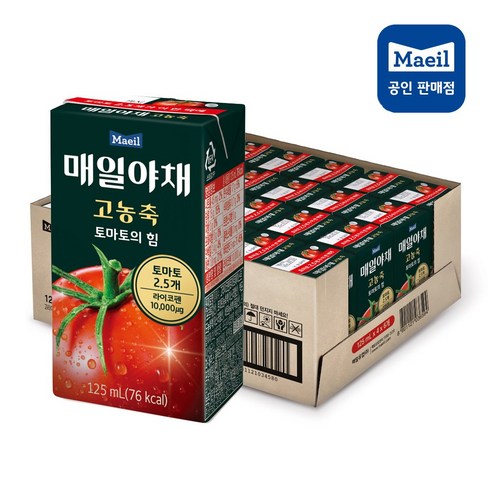 매일야채토마토 - 매일야채 고농축토마토의힘125mlX12개/무료배송, 125ml, 12개