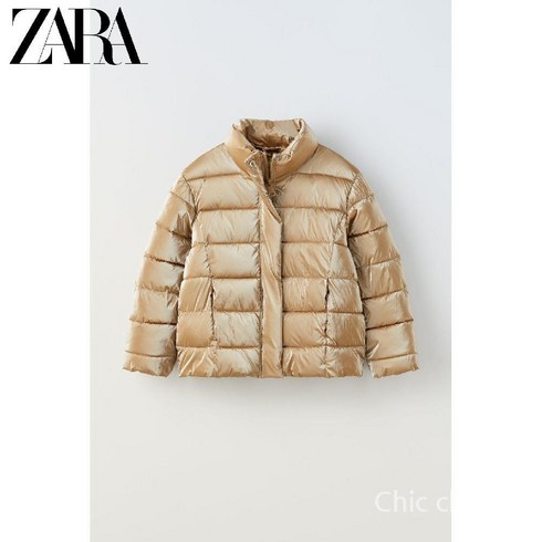 ZARA Special Picks 키즈 걸즈 광택 두꺼운 재킷 3121700 307