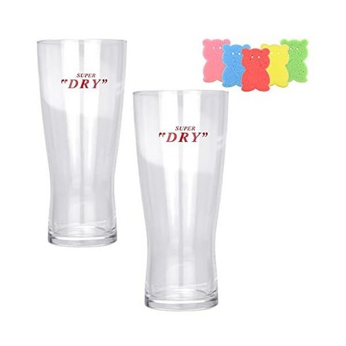 2023년 가성비 최고 아사히슈퍼드라이 - Asahi 아사히 슈퍼드라이 435ml 맥주 맥주잔 글라스 스펀지포함 아사히B1개 신슈글라스, 텀블러D,2개