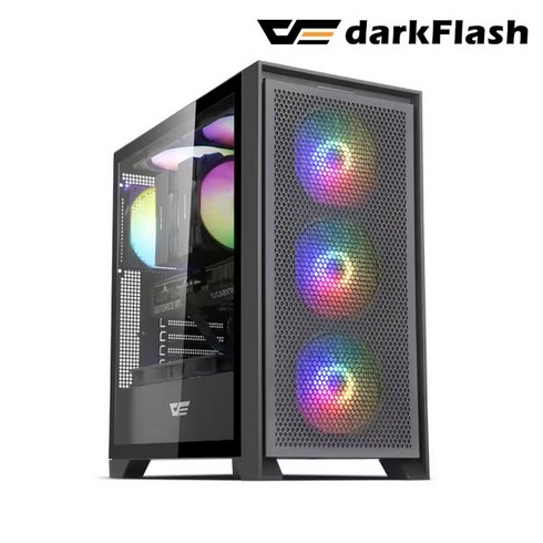 다크플래쉬drx70 - 다크플래시 darkFlash DRX70 MESH RGB 강화유리 PC케이스 (블랙)