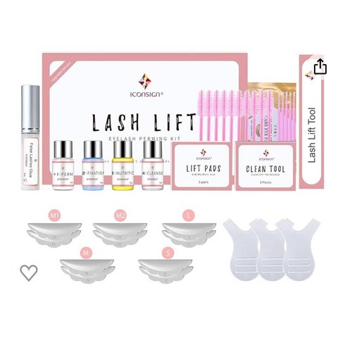 Lash Lift Kit Eyelash Perm Professional for Perming Curling and Lifting Eyelashes|Semi Permanent Sal, 1개