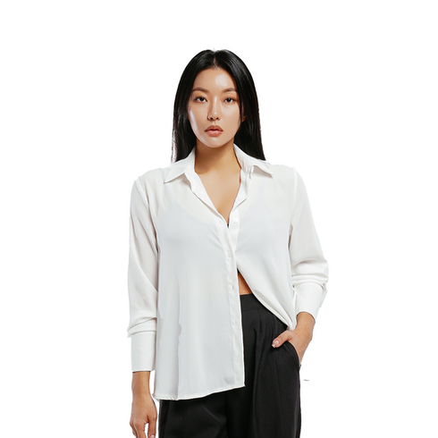 베이직 셔츠 basic shirt 블라우스 연극영화과 입시의상 입시복 배우 프로필 사진