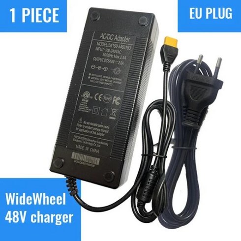 Mercane 와이드 휠 프로 전기 스쿠터 액세서리 원래 WideWheel 충전기 48V EU/US 플러그, US Plug_1