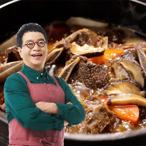 [쇼핑엔티] [M_궁중비법 찜갈비!] 김하진의 궁중 표고버섯 찜갈비 500g × 6팩, 6개