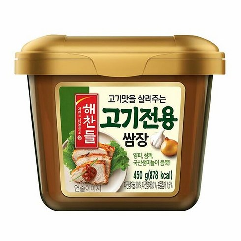 해찬들고기전용쌈장 - 해찬들 고기전용 쌈장, 450g, 1개