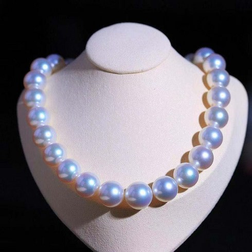 루비샵 호주산 천연잠수 왕진주 화이트 목걸이 12MM Natural Sea White Pearl Necklace Women