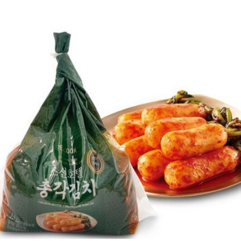 조선호텔 포기김치 5kg열무얼갈이김치 2kg - 100년 역사의 조선호텔 총각김치 3kg (1.5kg+1.5kg) 특허유산균 비법레시피, 1.5kg, 2개