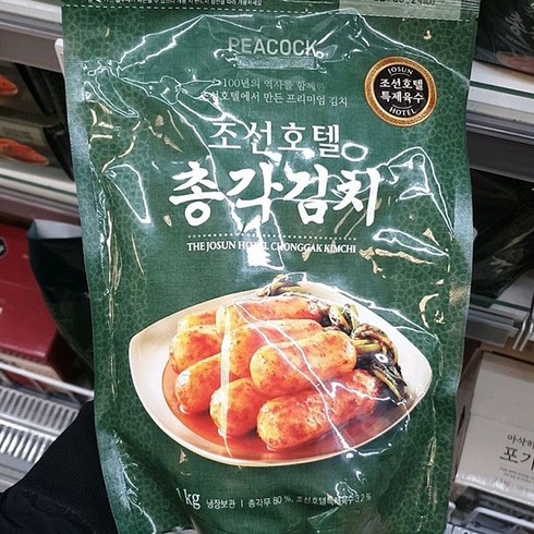 조선호텔남도식김치 - 피코크 조선호텔 총각김치 1kg, 1개