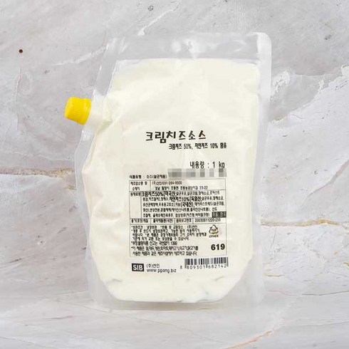 선인 크림치즈 소스 1kg+아이스박스, 선인 크림치즈소스 1kg+아이스박스