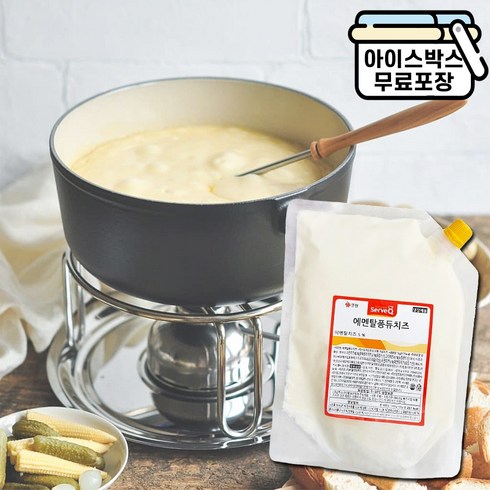 큐원 에멘탈 퐁듀 치즈 1kg, 1개