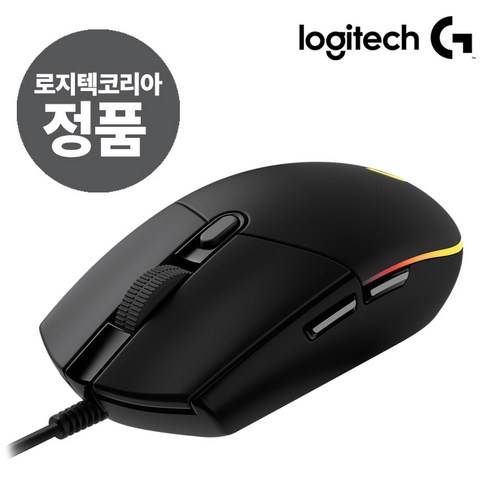 로지텍 G102 2세대 Lightsync 벌크, G102 LIGHTSYNC(벌크), 블랙