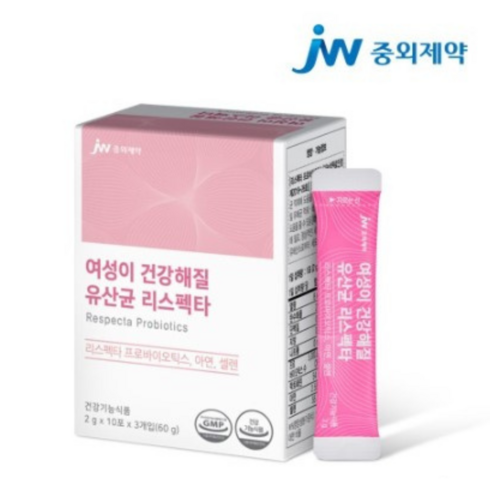 중외제약 여성이건강해질 유산균 리스펙타 30포 리스펙타 프로바이오틱스 아연, 30g, 1개